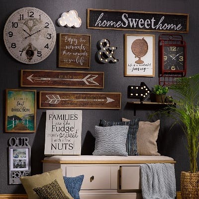 ديكور الحائط والمرايا