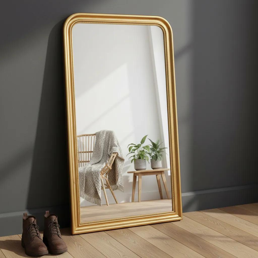 مرآة لويلا، ذهبي - 86.5x173 سم