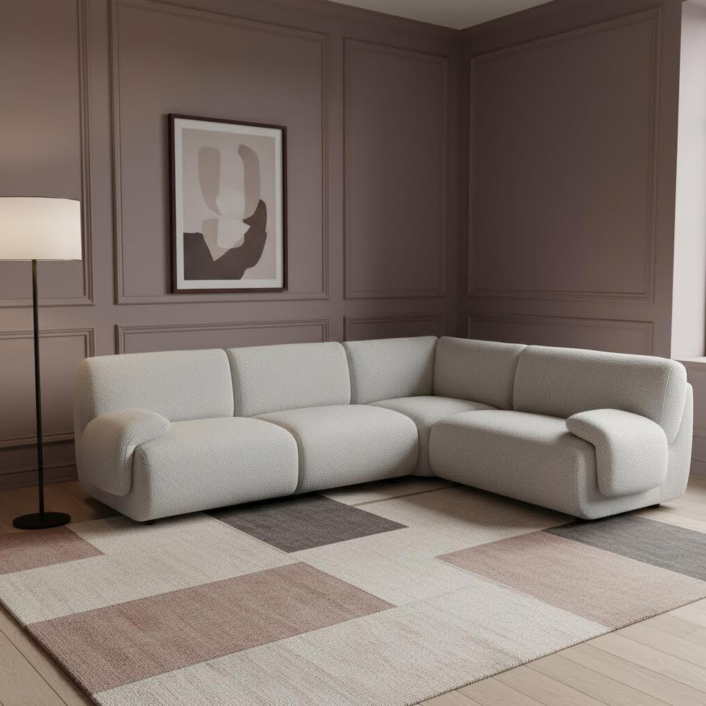 Cambri 4-Piece Corner Sofa Set, Grey