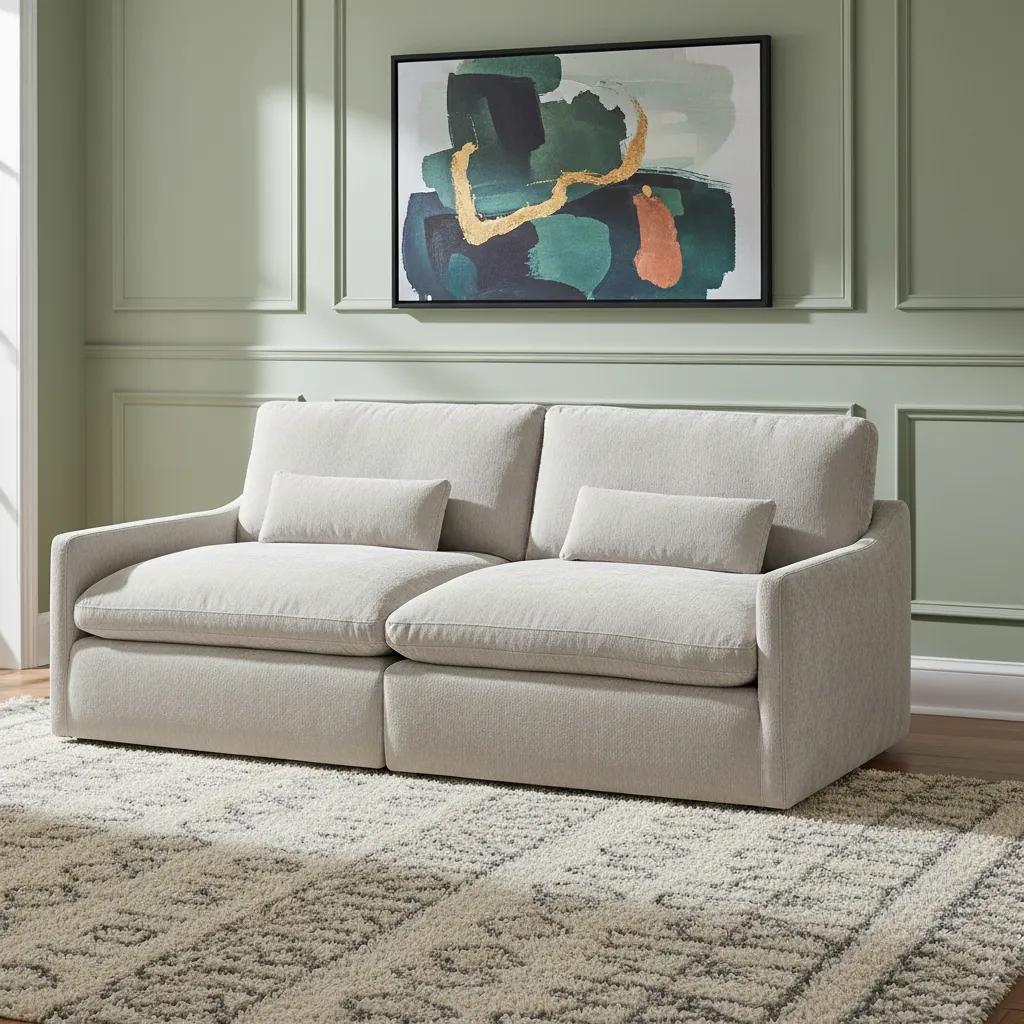 Melanie Modular 3-Seater Sofa, Grey